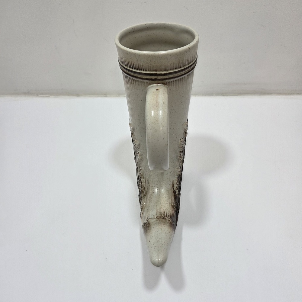 Vintage German Ceramic Drinking‎ Horn Beer Stein – Eagle Crest & "Old Germany" - Picture 4 of 7